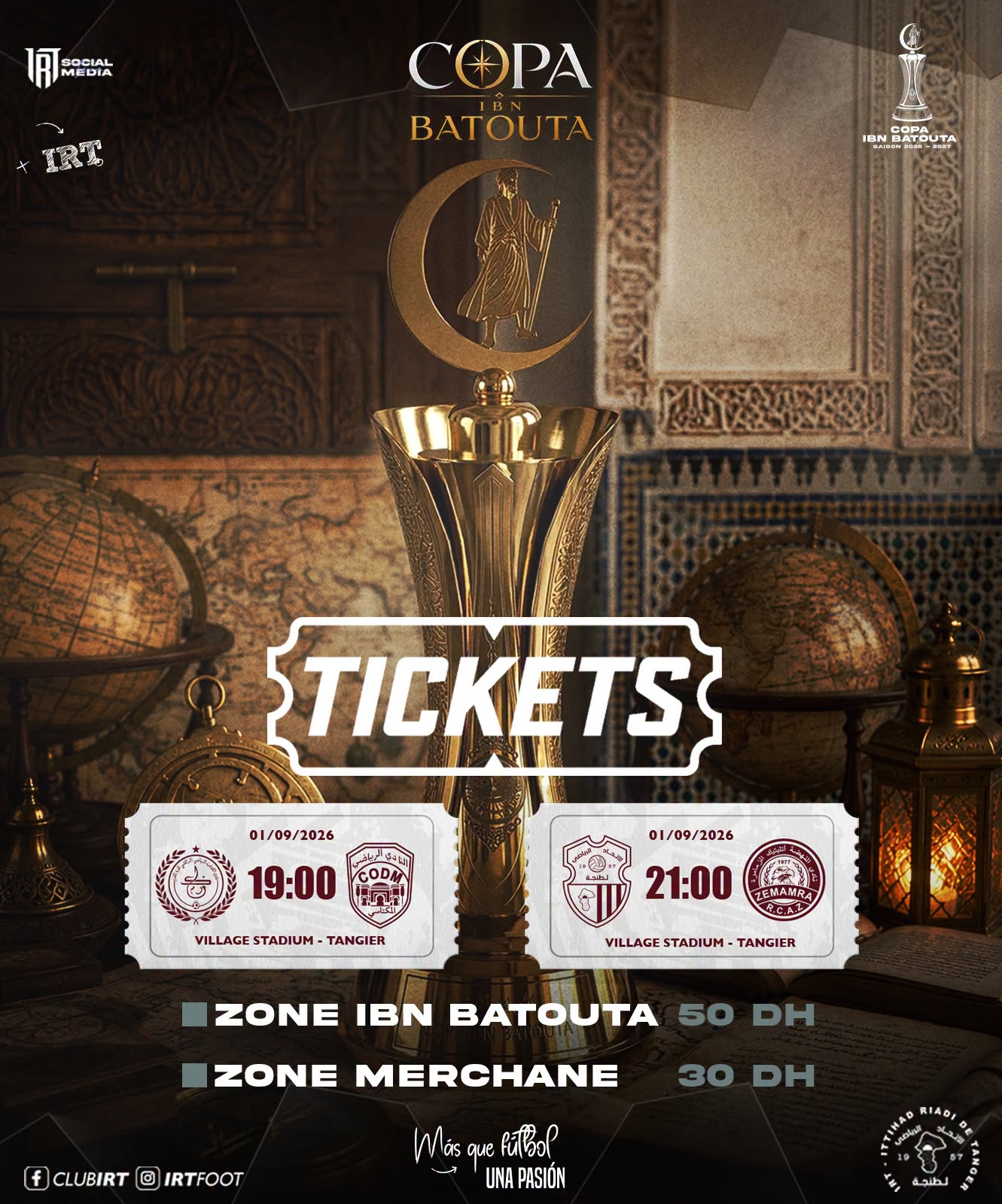 Coupe Ibn Batouta 2026… Tous les matchs en présence du public
