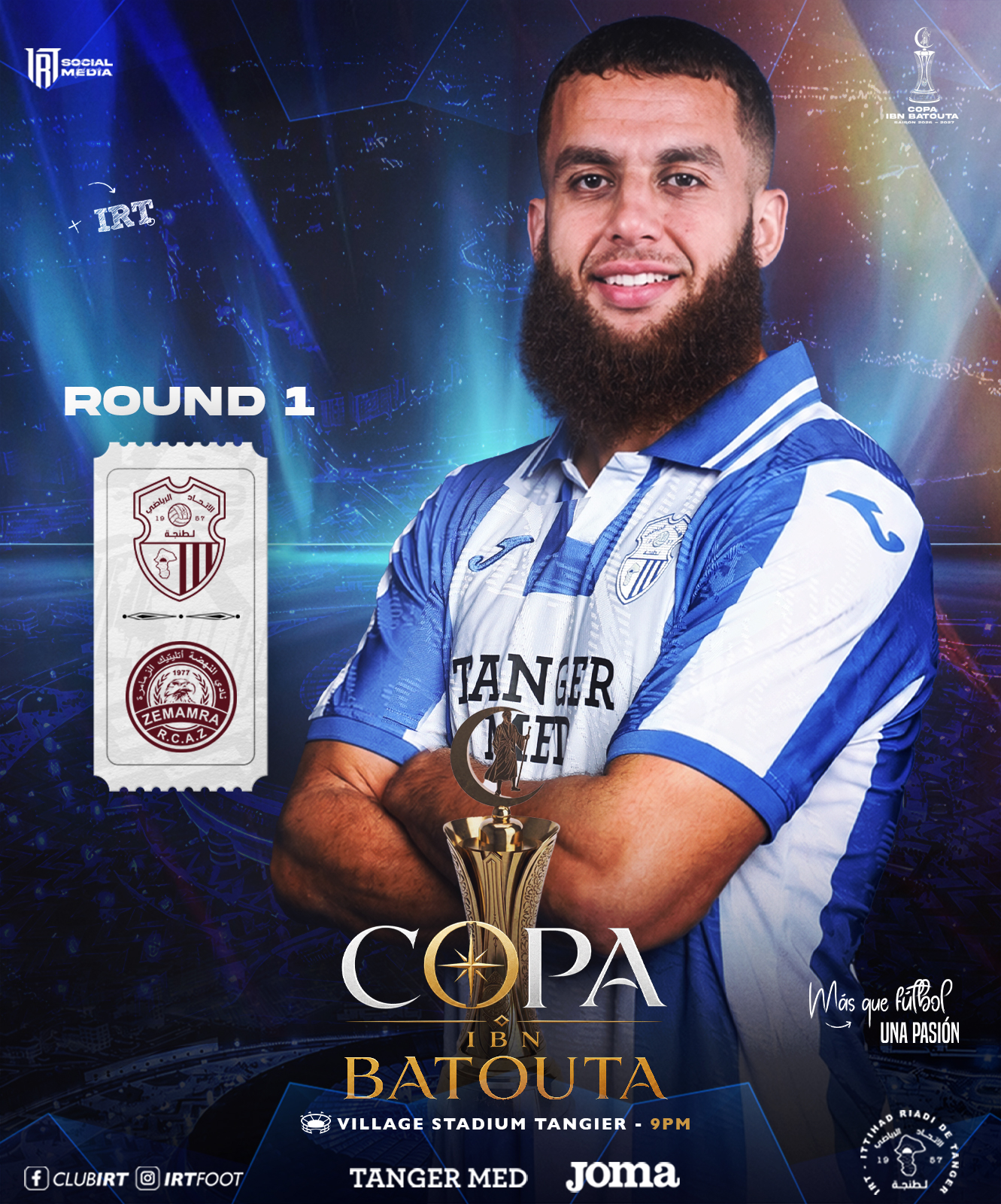Coupe Ibn Batouta 2026… L’IRT affronte la RCAZ pour son entrée en lice